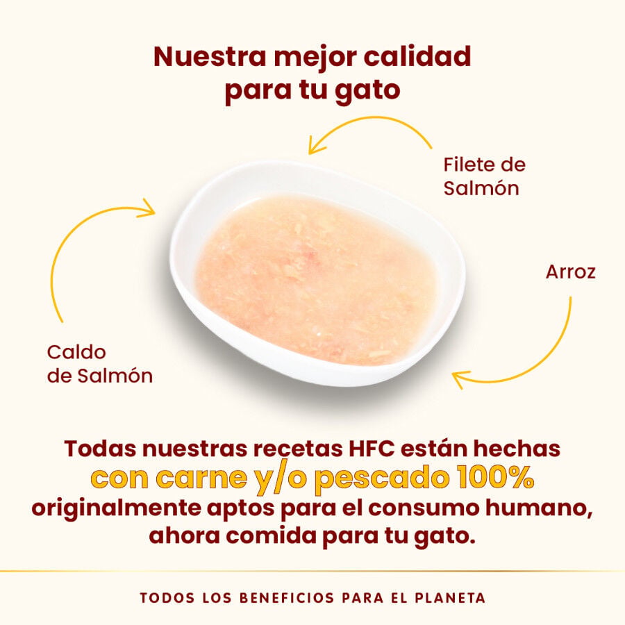 50 g Almo Nature HFC Hydration Help Caldo de Salm&oacute;n sobre para gatos, , large Imagen numero 3